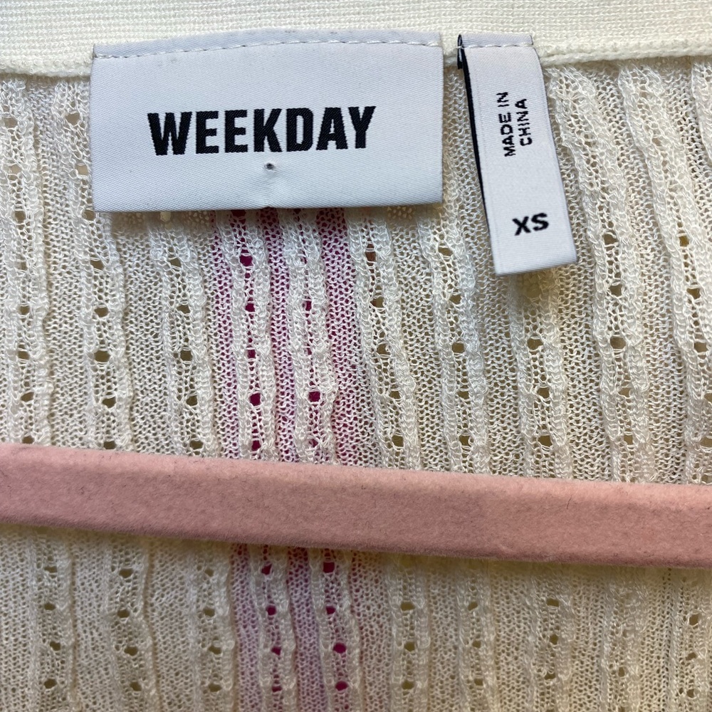 Weekday The Editor Ribbed Crop Top - Picture 2 of 7